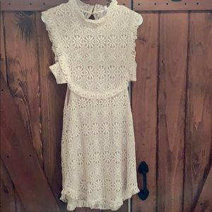 Cream Lacey Dress❕✨🤍